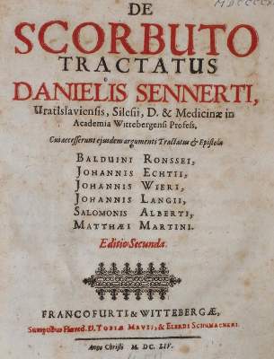 Bild Nr.1: 140-1868 Sennert,D.: (Medizin, Skorbut)