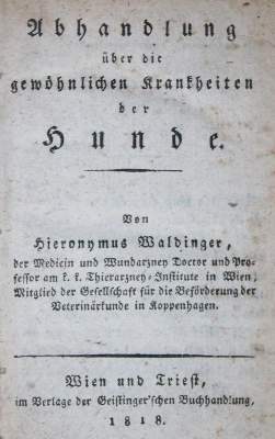Bild Nr.1: 140-1874 Waldinger,H.: (Medizin, Veterinärmedizin, Hunde)