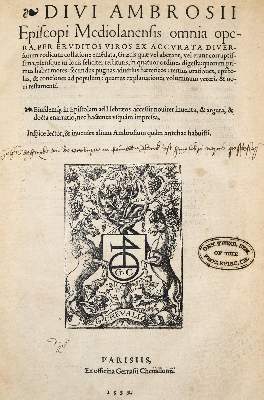 Bild Nr.1: 140-19 Ambrosius,A.: (Alte Drucke, Handschriften und Theologie)