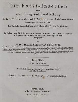 Bild Nr.5: 140-1903 Ratzeburg,J.T.C.: (Zoologie, Insekten)