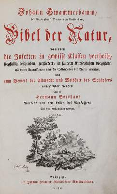 Bild Nr.1: 140-1905 Swammerdamm,J.: (Zoologie, Insekten)