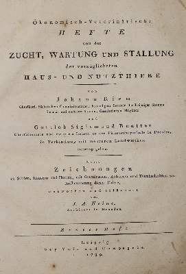 Bild Nr.1: 140-1915 Riem,J. u. G.S.Reutter.: (Zoologie, Pferde)