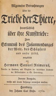Bild Nr.1: 140-1916 Reimarus,H.S.: (Zoologie)
