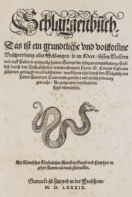 Bild Nr.4: 140-1919 Geßner,C.: (Zoologie, Schlangen)