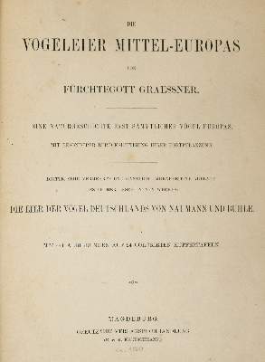 Bild Nr.1: 140-1932 Graessner,F.: (Zoologie, Vögel)