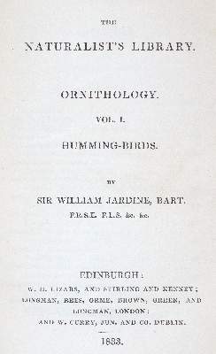 Bild Nr.2: 140-1935 Jardine,W.: (Zoologie, Vögel, Kolibris)