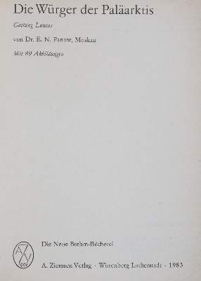 Bild Nr.5: 140-1939 Ornithologie.: (Zoologie, Vögel)