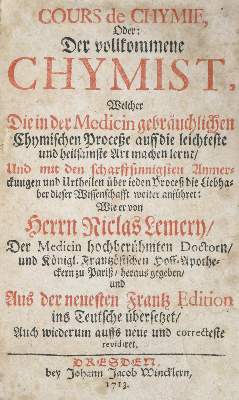 Bild Nr.1: 140-1976 Lemery,N.: (Verschiedene Gebiete - Varia, Chemie)