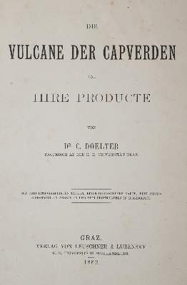 Bild Nr.2: 140-1999 Doelter,C.: (Verschiedene Gebiete - Varia, Geologie - Mineralogie u. Paläontologie, Vulkanismus)