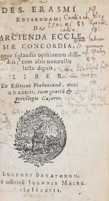 Bild Nr.81: 140-202 Erasmus Roterodamus,D.: (Alte Drucke, Handschriften und Theologie)
