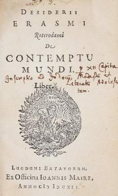 Bild Nr.82: 140-202 Erasmus Roterodamus,D.: (Alte Drucke, Handschriften und Theologie)