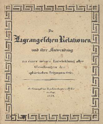 Bild Nr.1: 140-2024 Moth,F.: (Verschiedene Gebiete - Varia, Mathematik)