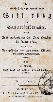 Bild Nr.2: 140-2035 Dittmar,(S.G.).: (Verschiedene Gebiete - Varia, Meteorologie)