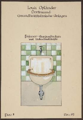 Bild Nr.2: 140-2054 Louis Opländer: (Verschiedene Gebiete - Varia, Sanitärartikel)