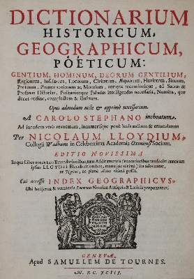 Bild Nr.1: 140-206 (Estienne,C.).: (Alte Drucke, Handschriften und Theologie)