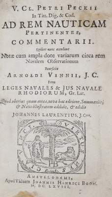 Bild Nr.1: 140-2064 Peckius,P.: (Verschiedene Gebiete - Varia, Seewesen)