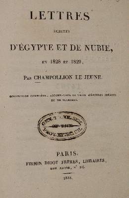 Bild Nr.1: 140-2084 Champollion,(J.F.).: (Afrika, Ägypten)