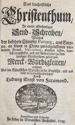 Bild Nr.1: 140-213 Faramond,L.E.v. (d.i. P.B.Sinold).: (Alte Drucke, Handschriften und Theologie)