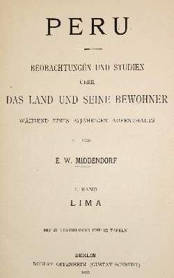 Bild Nr.1: 140-2131 Middendorf,E.W.: (Amerika, Peru)