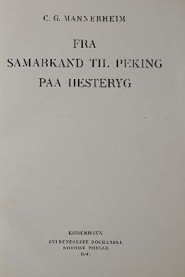Bild Nr.1: 140-2163 Mannerheim,C.G.E.v.: (Asien, China)