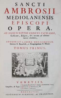 Bild Nr.1: 140-22 Ambrosius von Mailand.: (Alte Drucke, Handschriften und Theologie)