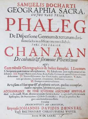 Bild Nr.1: 140-2203 Bochart,S.: (Asien, Palästina)
