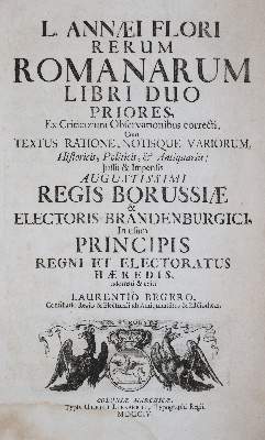 Bild Nr.2: 140-221 Florus,L.A.: (Alte Drucke, Handschriften und Theologie)