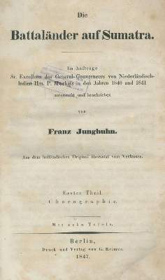 Bild Nr.1: 140-2215 Junghuhn,F.: (Asien, Sumatra)