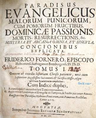 Bild Nr.1: 140-223 Förner,F.: (Alte Drucke, Handschriften und Theologie)