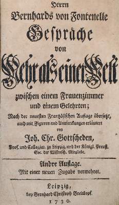 Bild Nr.1: 140-227 Fontenelle,B.v.: (Alte Drucke, Handschriften und Theologie)