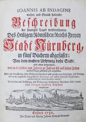 Bild Nr.1: 140-2319 (Falckenstein,J.H.; Pseud.:) Johannis ab Indagine: (Deutschland, Nürnberg)