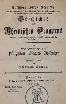 Bild Nr.1: 140-2352 Kremer,C.J.: (Deutschland, Pfalz)