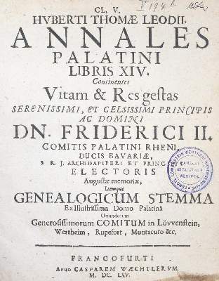 Bild Nr.1: 140-2355 Leodius,H.T.: (Deutschland, Pfalz)