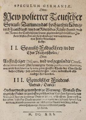 Bild Nr.1: 140-2396 Speculum Germaniae.: (Deutschland)