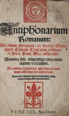 Bild Nr.1: 140-24 Antiphonarum Romanum:: (Alte Drucke, Handschriften und Theologie)