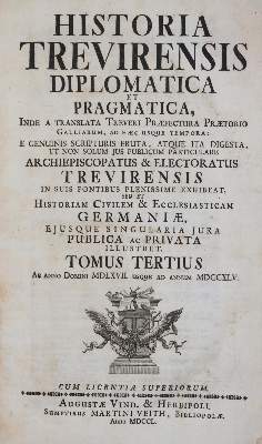Bild Nr.1: 140-2407 Hontheim,J.N.v.: (Deutschland, Trier)