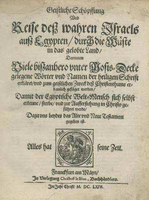 Bild Nr.1: 140-243 Geistliche Schöpfung: (Alte Drucke, Handschriften und Theologie)