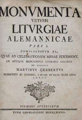 Bild Nr.1: 140-245 Gerbert,M.: (Alte Drucke, Handschriften und Theologie)