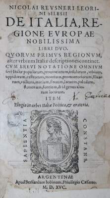 Bild Nr.1: 140-2466 Reusner,N.: (Italien)