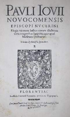 Bild Nr.1: 140-249 Giovio,P.: (Alte Drucke, Handschriften und Theologie)