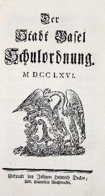 Bild Nr.6: 140-2535 Schulordnung,: (Schweiz, Basel)