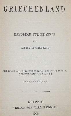 Bild Nr.1: 140-2569 Griechenland.: (Verschiedene Länder - Geschichte, Baedeker)