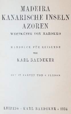 Bild Nr.1: 140-2571 Madeira,: (Verschiedene Länder - Geschichte, Baedeker)