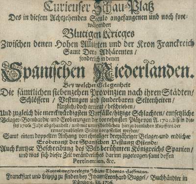Bild Nr.2: 140-2574 Curieuser Schau-Platz: (Verschiedene Länder - Geschichte, Benelux)