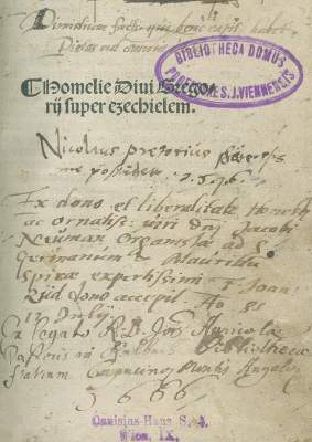 Bild Nr.1: 140-258 Gregorius I. (Papst).: (Alte Drucke, Handschriften und Theologie)