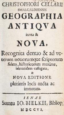 Bild Nr.1: 140-2589 Cellarius,C.: (Verschiedene Länder - Geschichte)