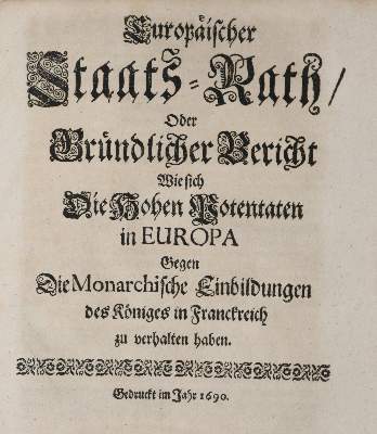 Bild Nr.1: 140-2596 Europäischer Staats-Rath,: (Verschiedene Länder - Geschichte)