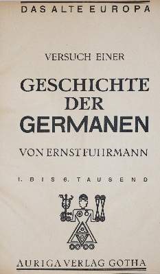 Bild Nr.1: 140-2600 Fuhrmann,E.: (Verschiedene Länder - Geschichte, Germanen)