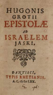 Bild Nr.1: 140-262 Grotius,H.: (Alte Drucke, Handschriften und Theologie)