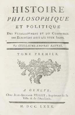 Bild Nr.2: 140-2640 Raynal,G.Th.: (Verschiedene Länder - Geschichte)